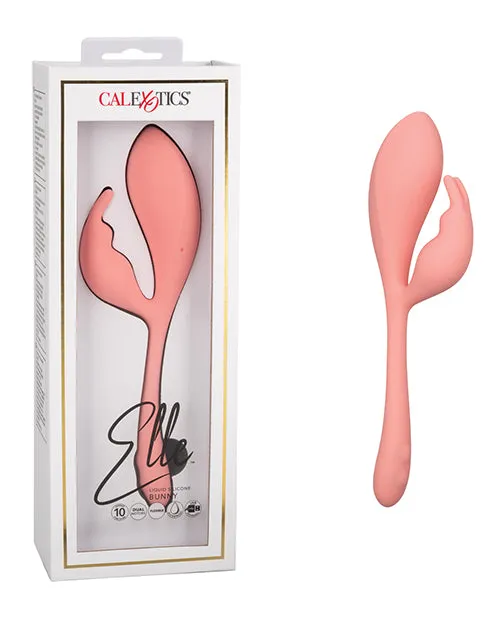 California Exotic Novelties Vibrators Elle Liquid Silicone Bunny Pink