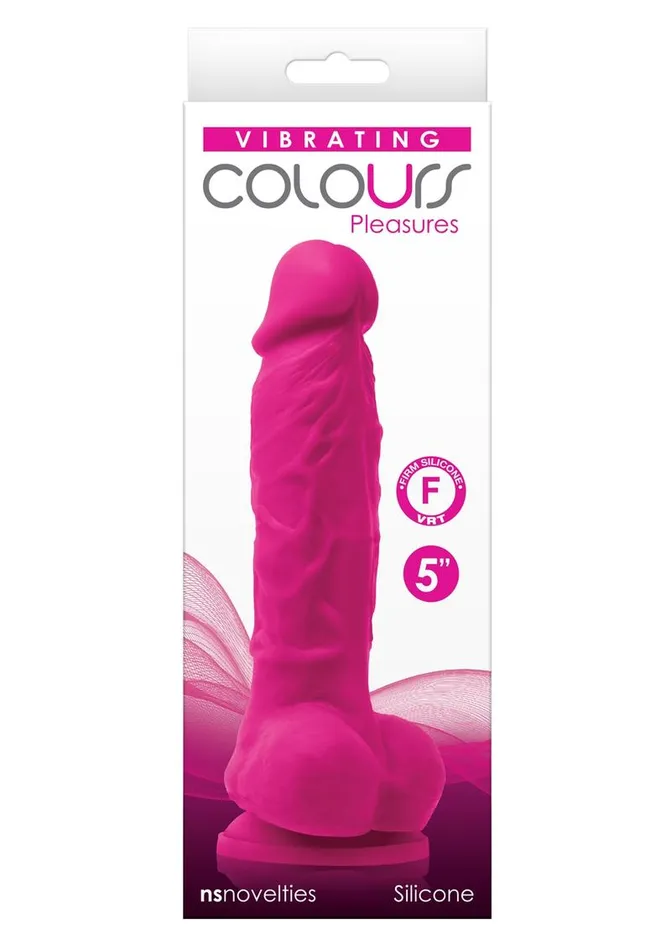 Colours Pleasures Silicone Vibrating Dildo with Balls Colours Female Sex Toys Colours Pleasures Silicone Vibrating Dildo with Balls Colours Female Sex Toys
