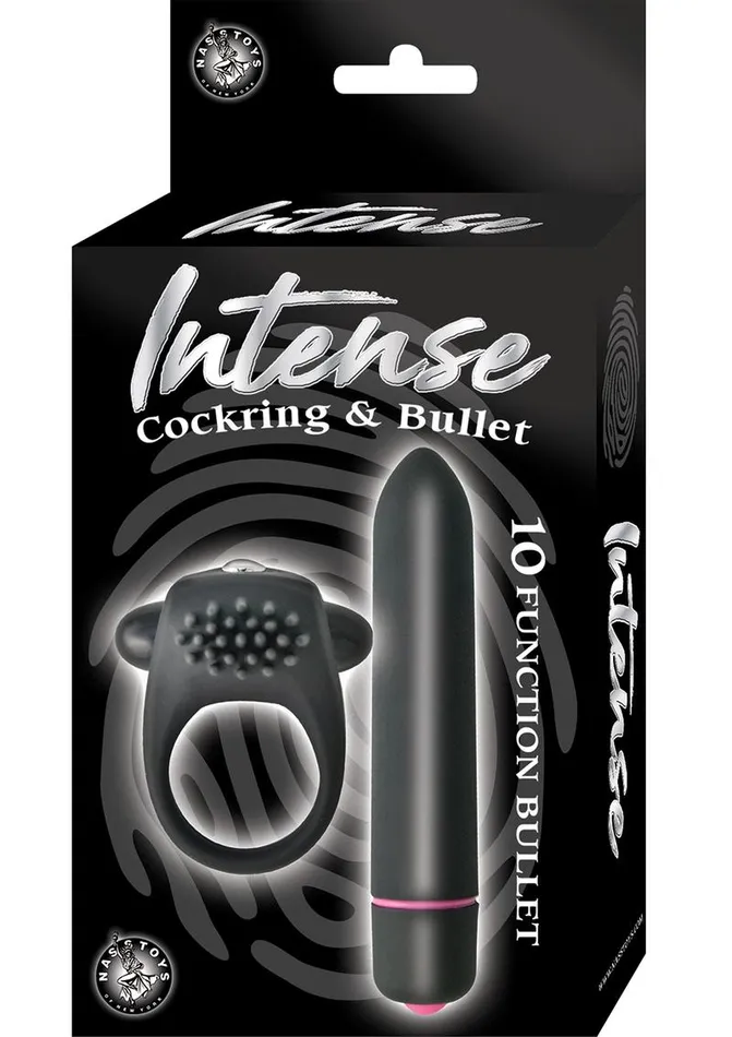 Couples Intense Intense Silicone Vibrating Cock Ring and Bullet