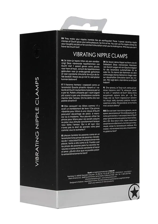 Couples Ouch Ouch Vibrating Nipple Clamps