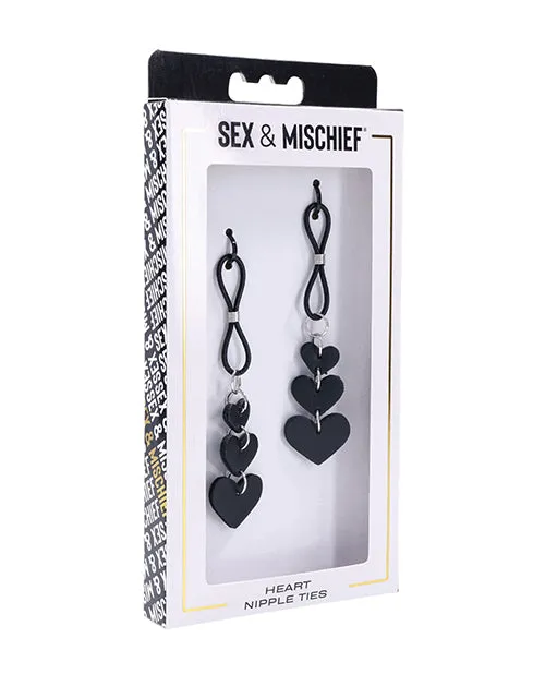 Couples Sex Mischief Heart Nipple Ties Sportsheets International