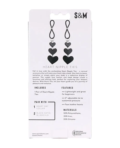 Couples Sex Mischief Heart Nipple Ties Sportsheets International
