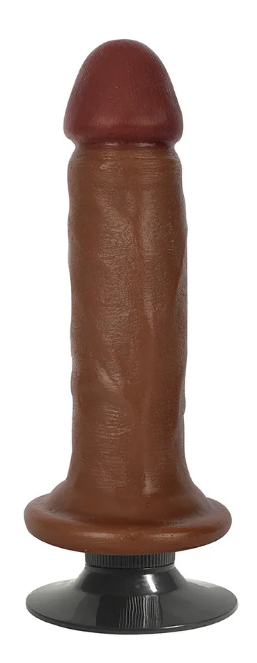 Curve Toys Dildos Jock 6 Vibrating Dildo No Balls Latte