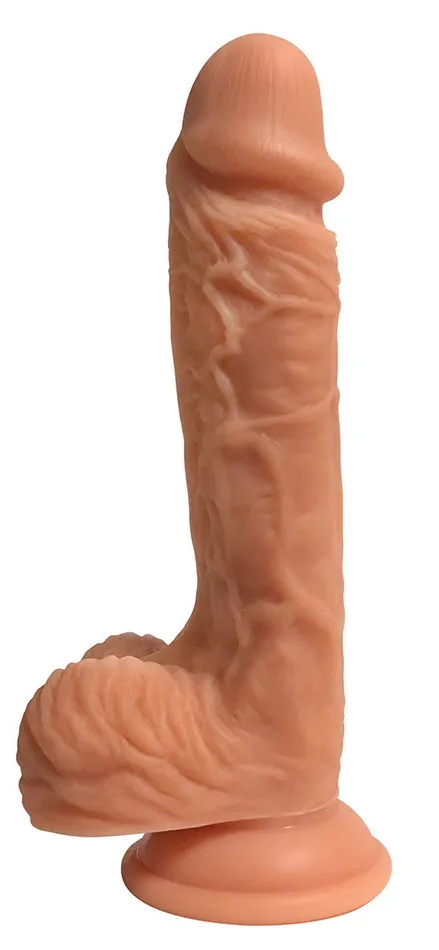 Curve Toys Female Sex Toys Easy Riders 8 Dual Density Silicone Dildo With Balls Curve Toys Female Sex Toys Easy Riders 8 Dual Density Silicone Dildo With Balls