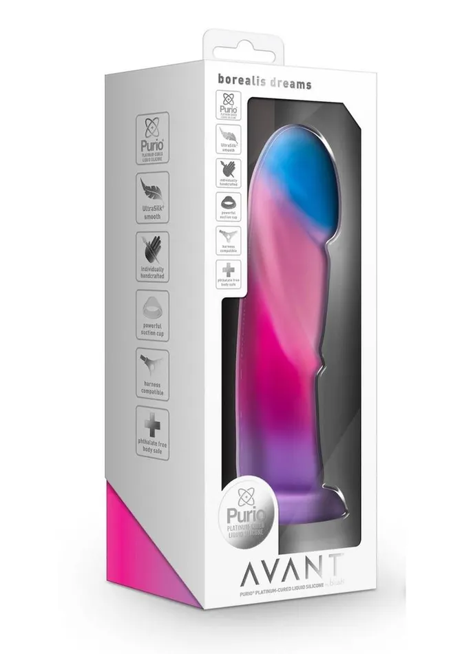 Dildos Avant Avant Borealis Dreams Silicone Dildo Cotton Candy