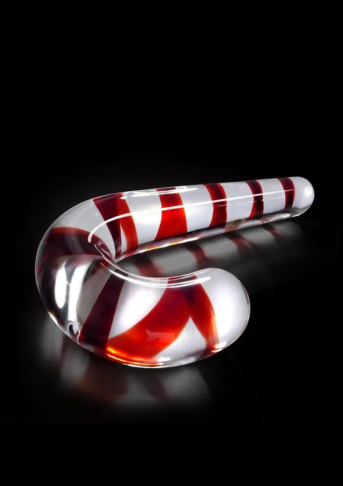 Dildos Icicles Icicles No 59 Candy Cane Glass Massager