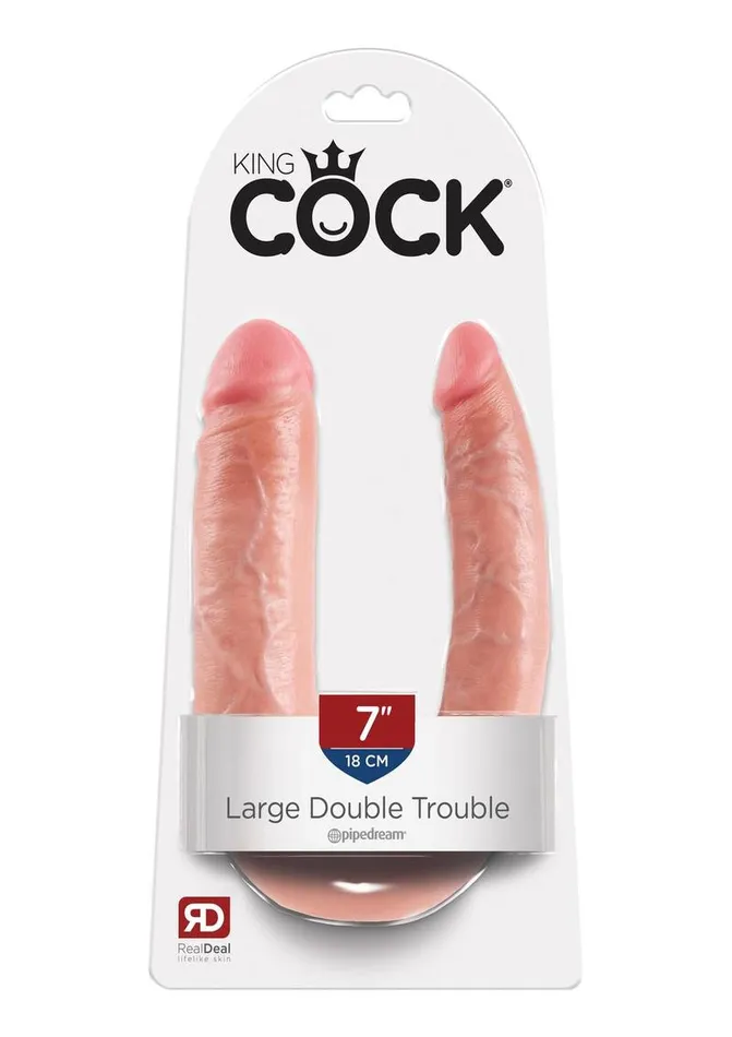 Dildos King Cock King Cock UShaped Large Double Trouble Dildo