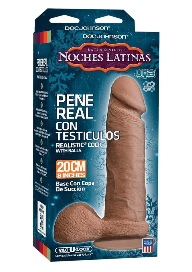 Doc Johnson Dildos Noches Latina Pene Real Con Testiculos Dildo