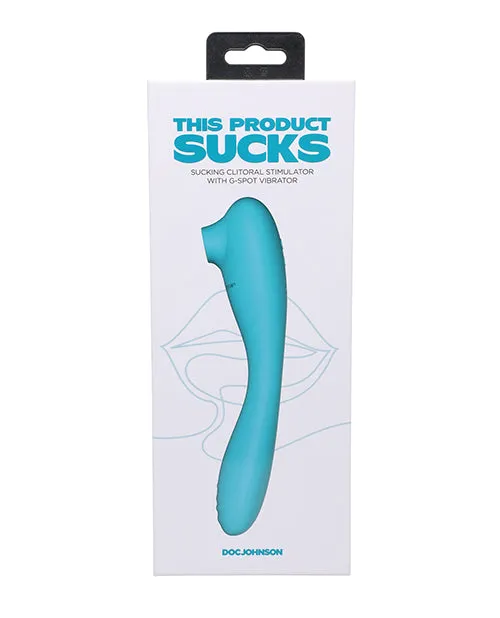 Doc Johnson Vibrators This Product Sucks Bendable Wand Teal