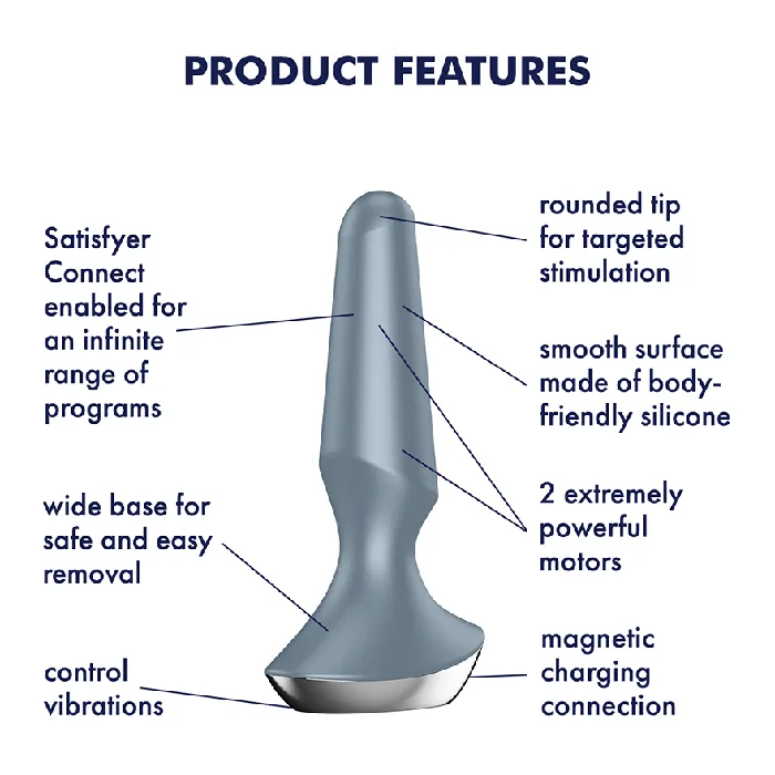 Eis INCsatisfyer Anal Satisfyer Plugilicious 2 Ice Blue