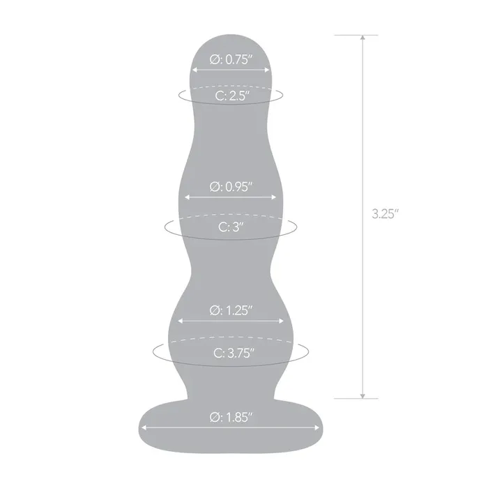 Electric Eel INC Anal Glas 4 Butt Plug Clear