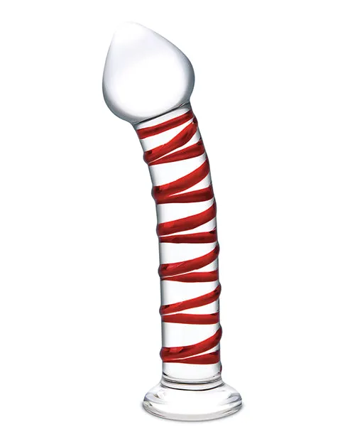 Electric Eel INC Dildos Glas 8 Mr Swirly Glass Dildo Red