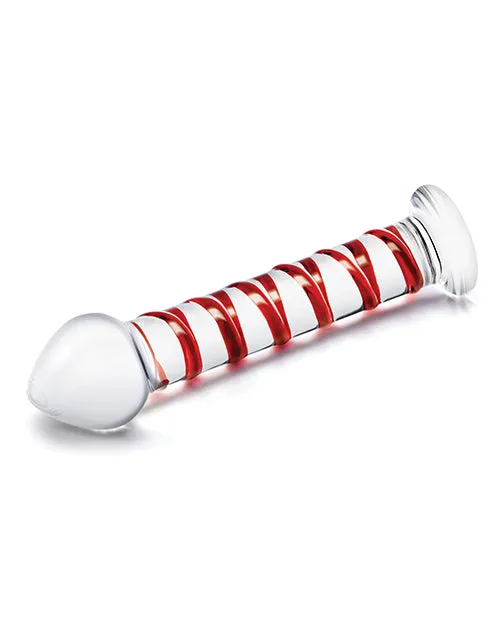 Electric Eel INC Dildos Glas 8 Mr Swirly Glass Dildo Red