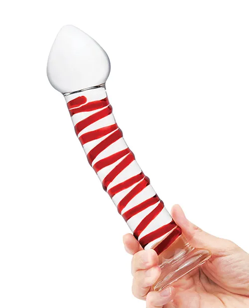 Electric Eel INC Dildos Glas 8 Mr Swirly Glass Dildo Red