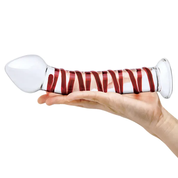 Electric Eel INC Dildos Glas 8 Mr Swirly Glass Dildo Red