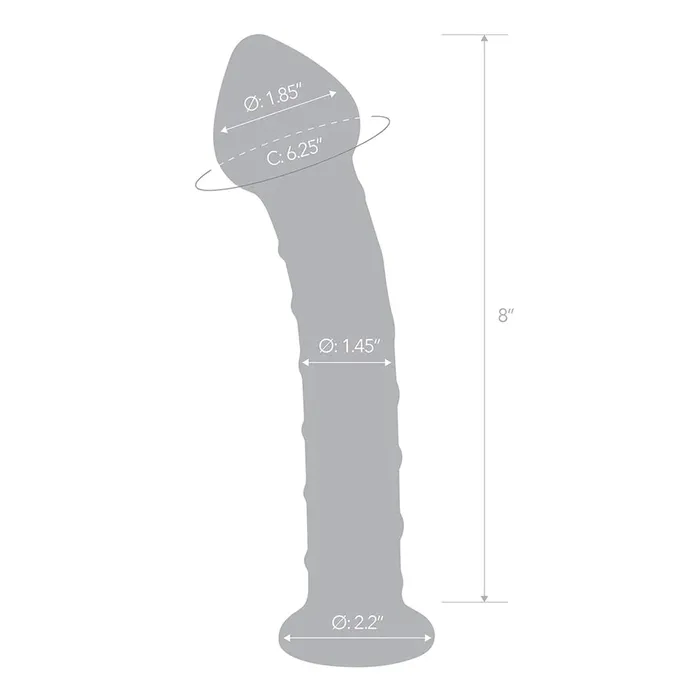 Electric Eel INC Dildos Glas 8 Mr Swirly Glass Dildo Red