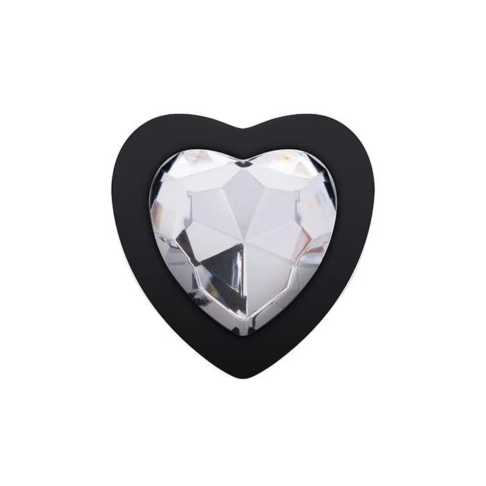 Electric Eel INC Gemsations Silicone Bling Bling Heart Anal Training Kit Black Anal