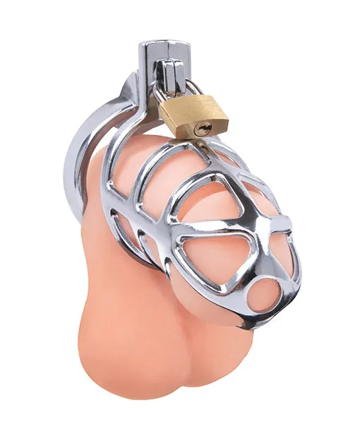 Electric Eel INC Male Sex Toys Lockmaster 375 Stainless Steel Prisoner Cock Cage