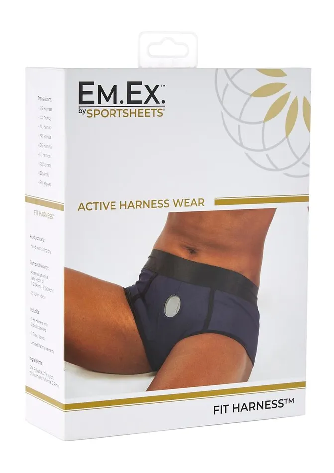 EMEX Female Sex Toys EmEx Active Harness Wear Fit Harness Boy Shorts 2x EMEX Female Sex Toys EmEx Active Harness Wear Fit Harness Boy Shorts 2x