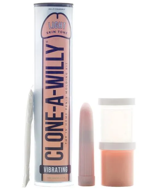 Empire Labs CloneAWilly Kit Vibrating Light Skin Tone Dildos