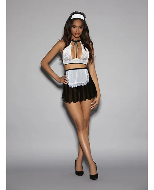 Euphoria French Maid Costume BlackWhite OS Escante INC Anal