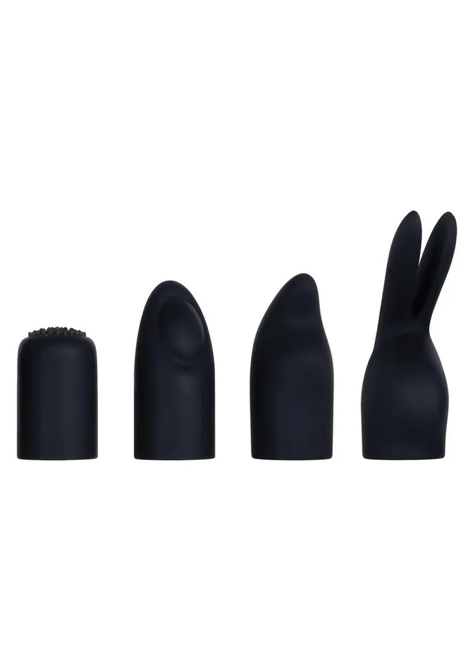 Evolved Female Sex Toys Tiny Treasures Silicone Rechargeable Vibrator with Multiple Attachments