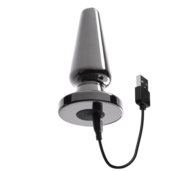 Evolved Novelties Advanced Metal Plug Vibrating Metal Plug With Suction Cup Base Male Sex Toys