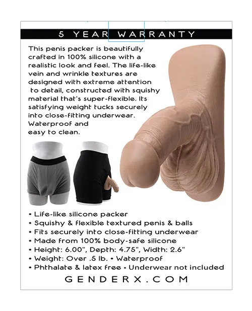 Evolved Novelties INC Anal Gender X 4 Silicone Packer Tan