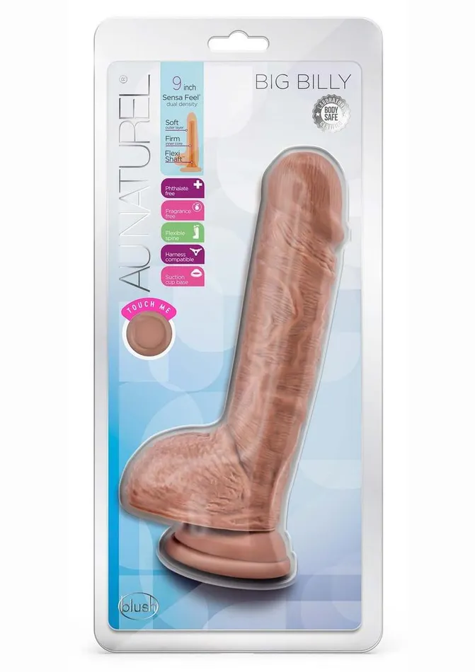 Female Sex Toys Au Naturel Au Naturel Big Billy Dual Dense Dildo with Balls
