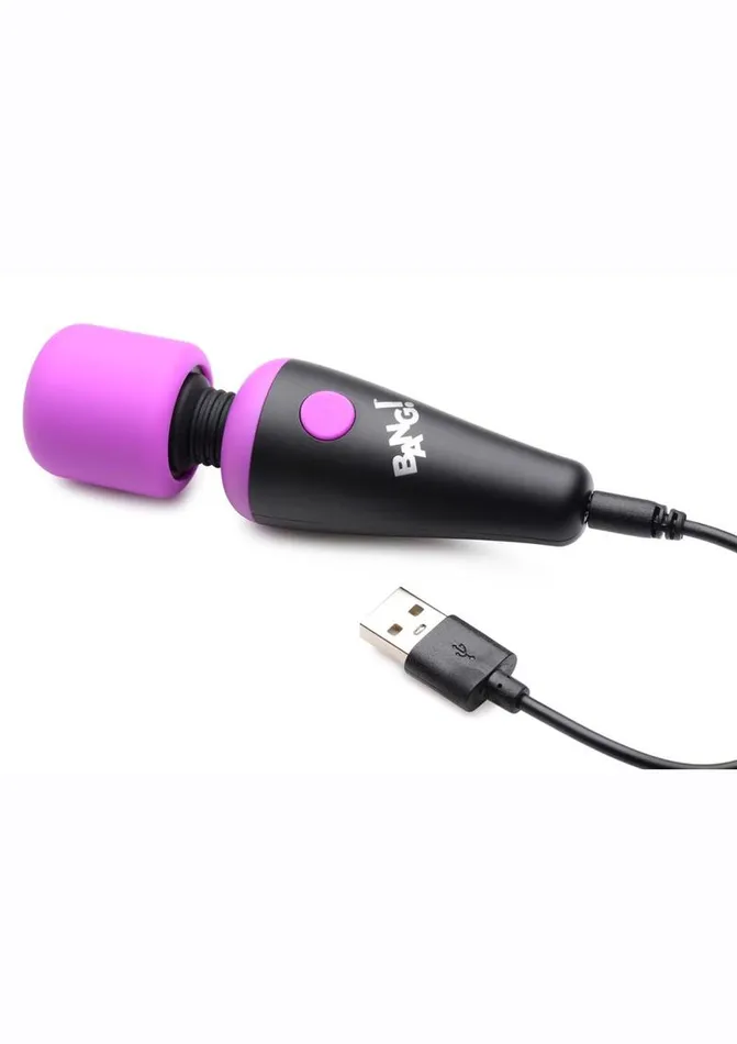 Female Sex Toys BANG Bang 10x Vibrating Mini Rechargeable Silicone Wand Massager