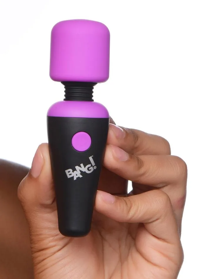 Female Sex Toys BANG Bang 10x Vibrating Mini Rechargeable Silicone Wand Massager