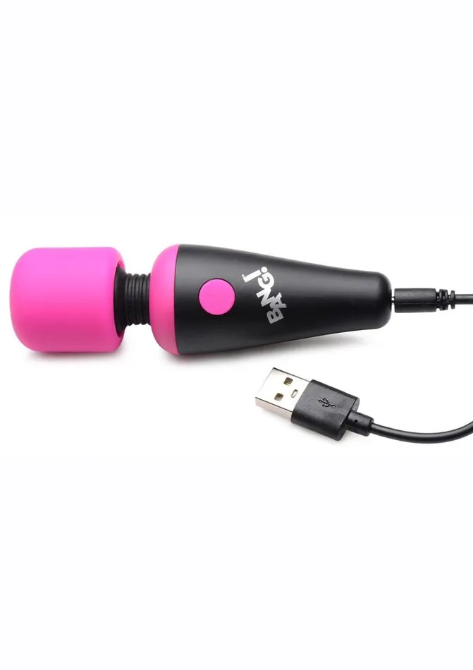Female Sex Toys BANG Bang 10x Vibrating Mini Rechargeable Silicone Wand Massager