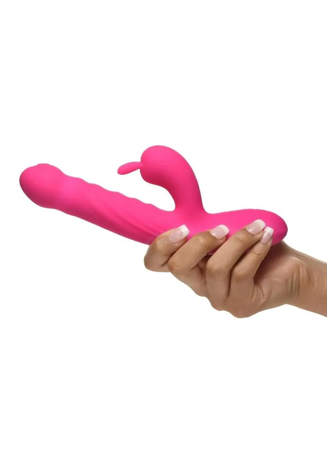 Female Sex Toys BANG Bang Thrusting and Vibrating Rechargeable Silicone Rabbit Vibrator