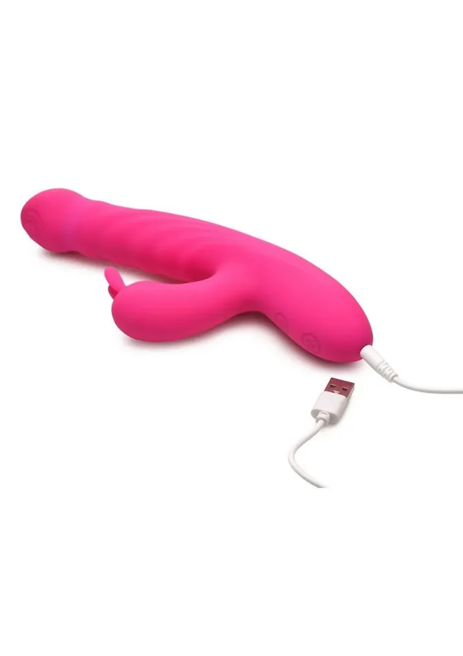 Female Sex Toys BANG Bang Thrusting and Vibrating Rechargeable Silicone Rabbit Vibrator