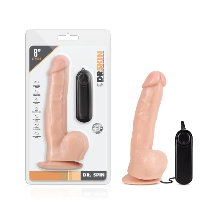 Female Sex Toys Dr Skin Dr Skin Dr Spin Gyrating Realistic Dildo