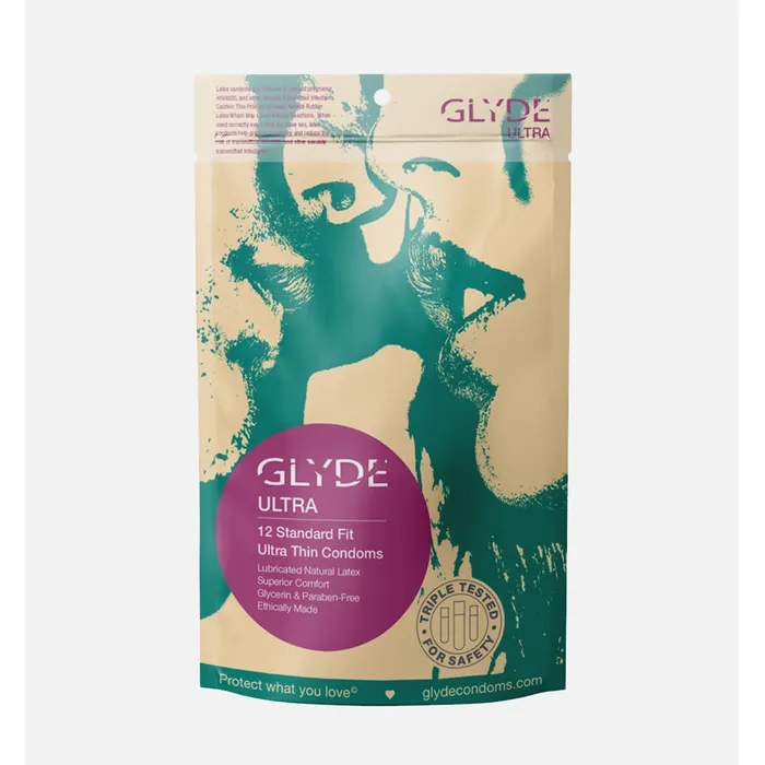 Female Sex Toys Glyde Glyde Ultra Standard Fit Ultra Thin Condoms 12pk
