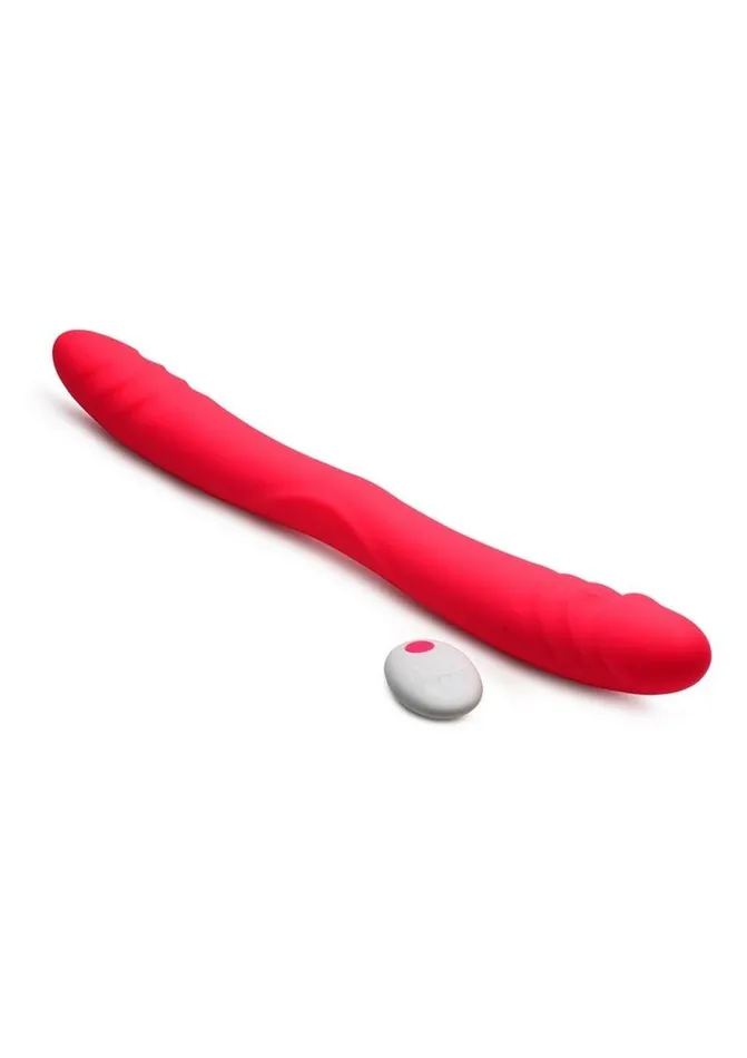 Female Sex Toys Inmi Inmi 7x Double Down Rechargeable Silicone Double Dildo with Remote Control