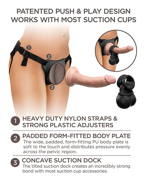 Female Sex Toys Pipedream Products King Cock Elite Vibrating Body Dock Kit