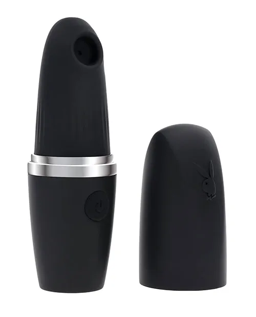 Female Sex Toys Playboy Pleasures Excursion Clitoral Suction Vibe Black Evolved Novelties INC
