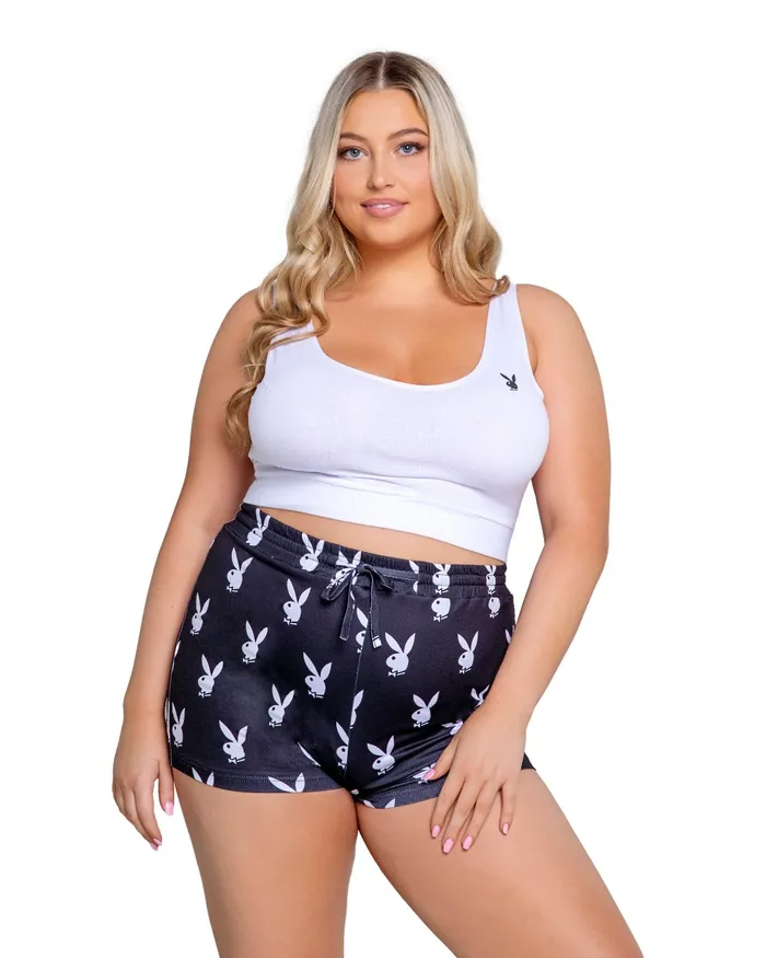 Female Sex Toys Roma Confidential Playboy Slumber Bunny Short Set