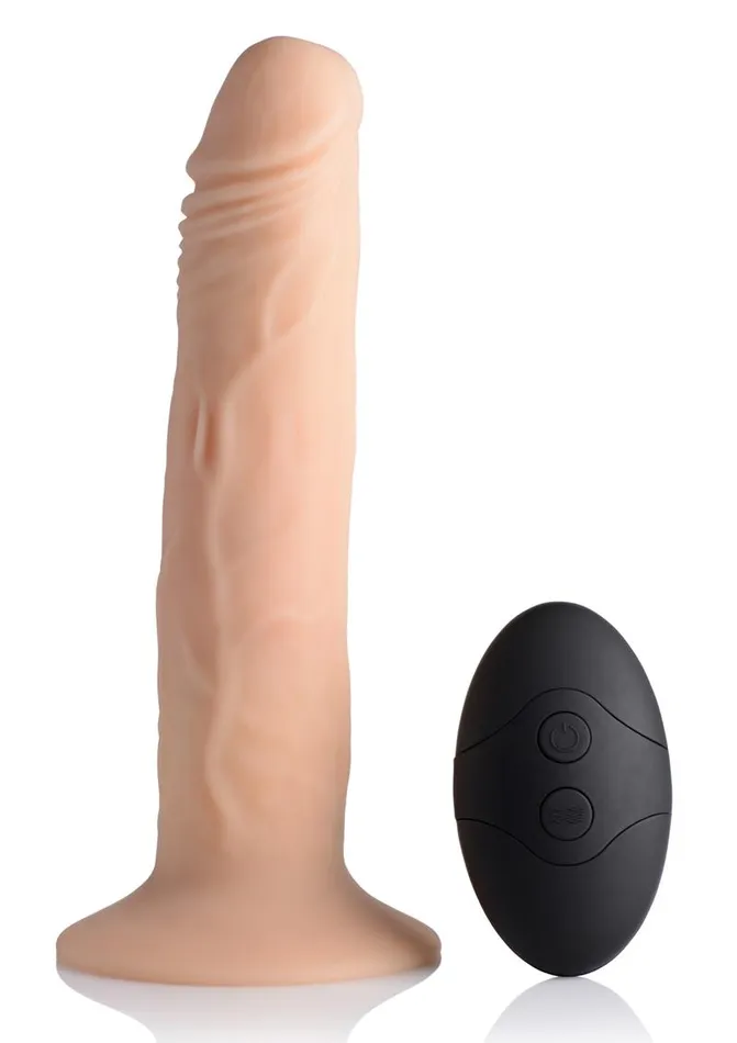 Female Sex Toys Thumpit Thump It Rechargeable Silicone Thumping Medium 75in Dildo with Remote Control