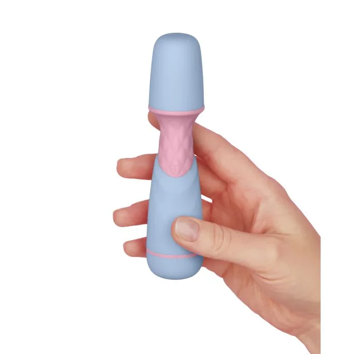 Femme Funn Ffix Mini Wand Vibrator Blue Vvole Vibrators