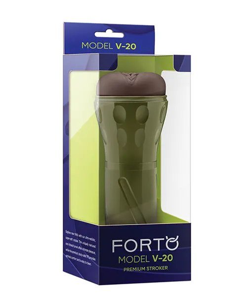 Forto Model V20 HardSide Vagina Masturbator Dark Vvole Male Sex Toys