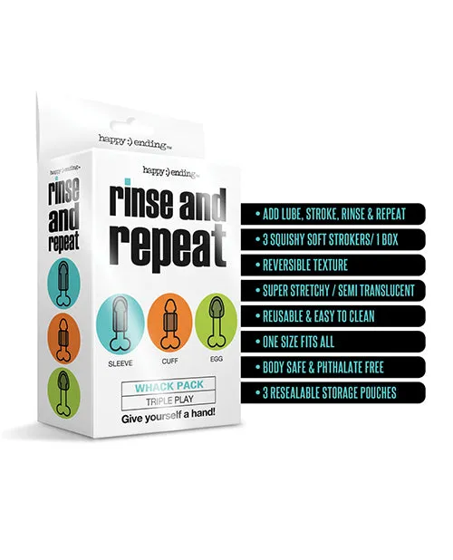 Global Novelties LLC Rinse Repeat Whack Pack Triple Play Couples
