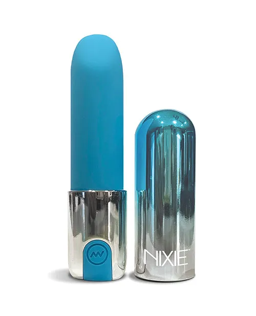 Global Novelties LLC Vibrators Nixie Smooch Lipstick Vibrator Blue Ombre