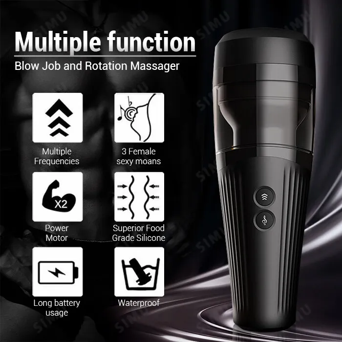 Handsfree Masturbator Thrusting Sex Toy Vibrating Cup ADLTOYFUN Male Sex Toys