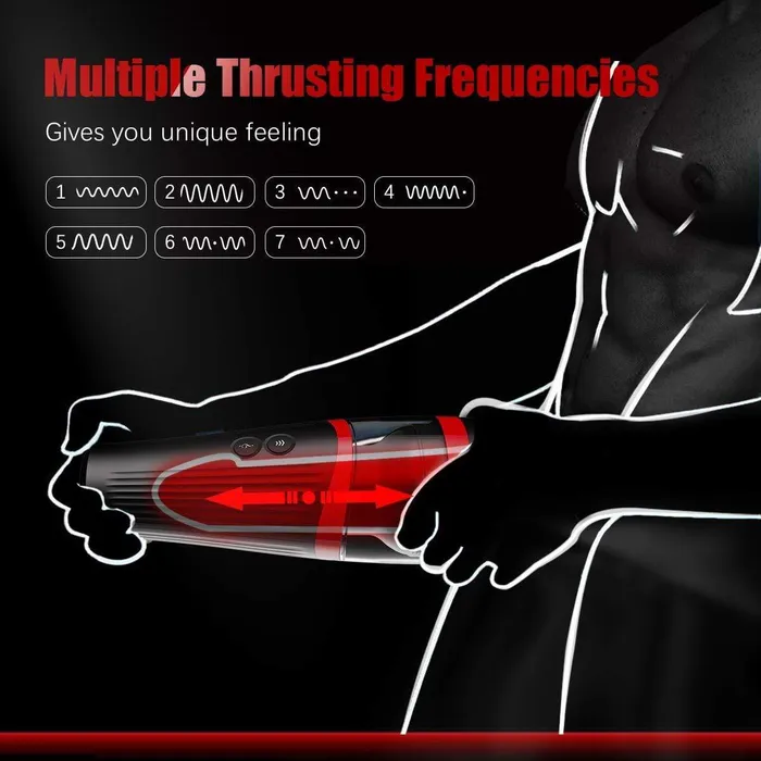Handsfree Masturbator Thrusting Sex Toy Vibrating Cup ADLTOYFUN Male Sex Toys