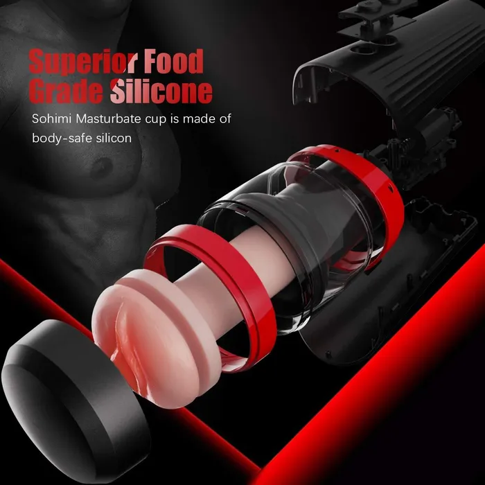 Handsfree Masturbator Thrusting Sex Toy Vibrating Cup ADLTOYFUN Male Sex Toys