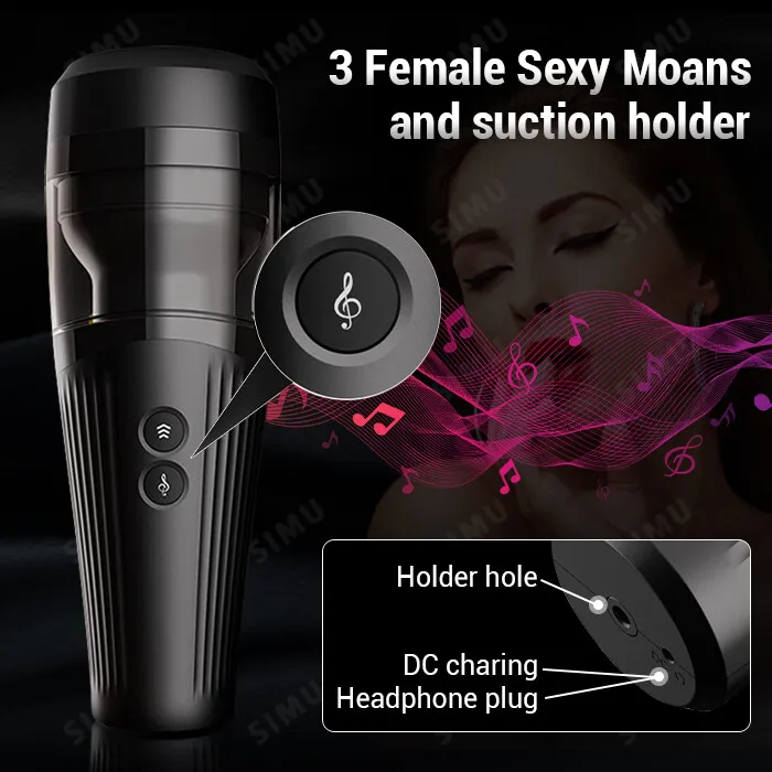 Handsfree Masturbator Thrusting Sex Toy Vibrating Cup ADLTOYFUN Male Sex Toys