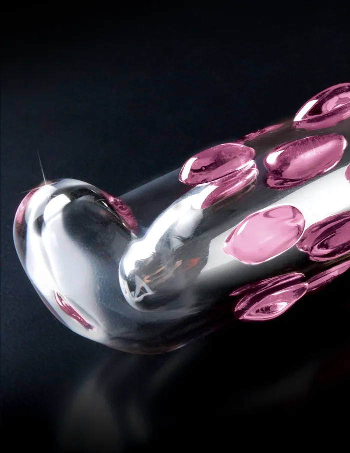 Icicles No 19 75 G Spot Glass Dong w Pink Studs Pipedream Dildos